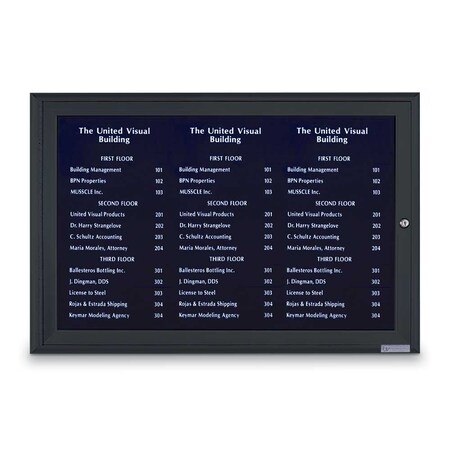 United Visual Products Outdoor Enclosed Combo Board, 72"x36", Satin Frame/Burgundy & Buff UVCB7236OD-BURGUN-BUFF